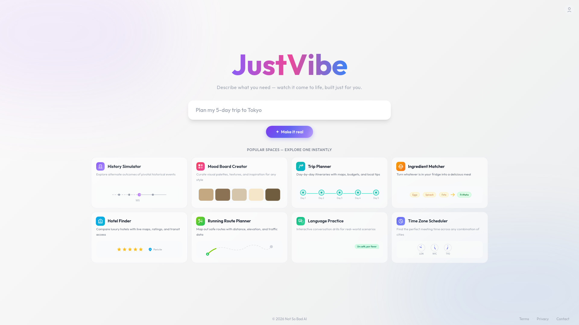 JustVibe screenshot