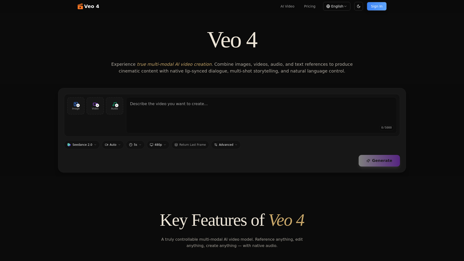 Veo 4 screenshot