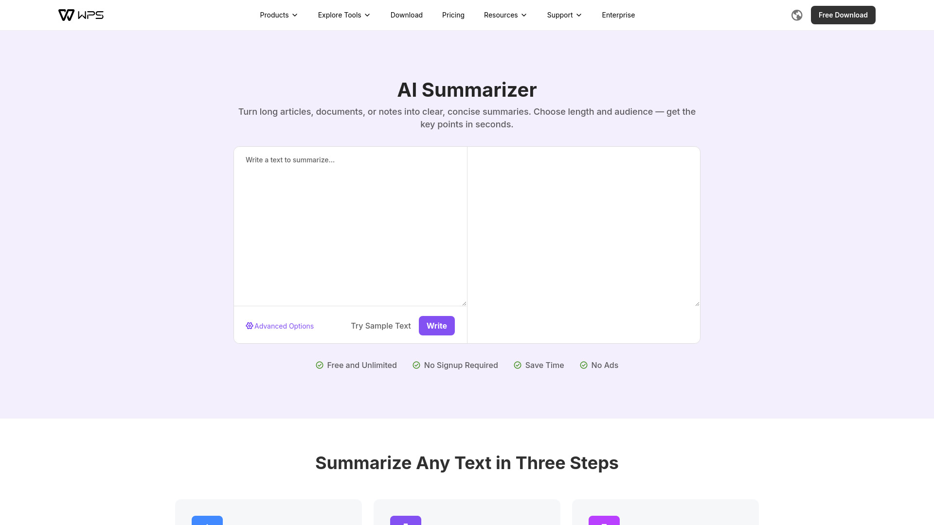AI Summarizer screenshot