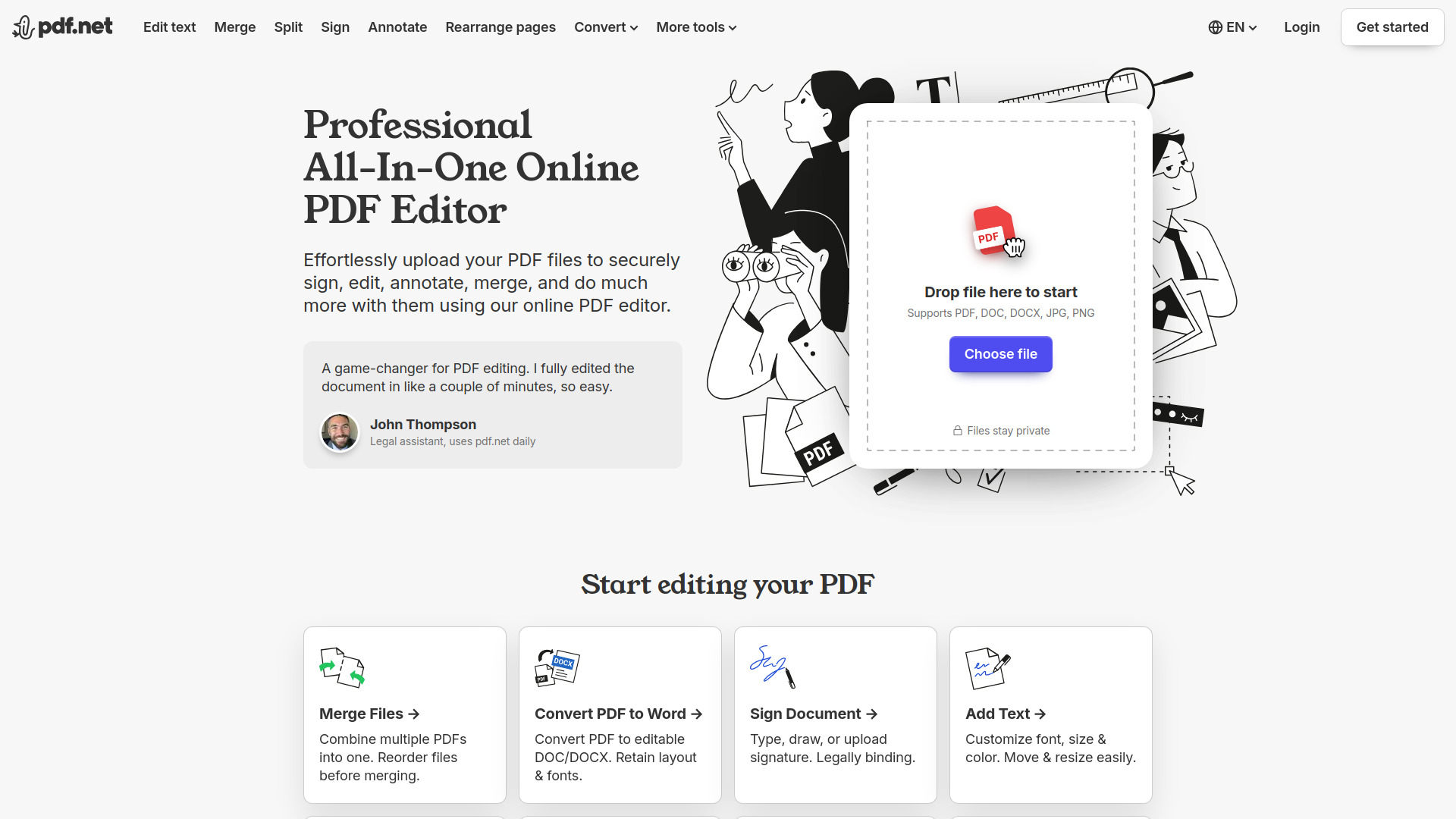 pdf.net screenshot