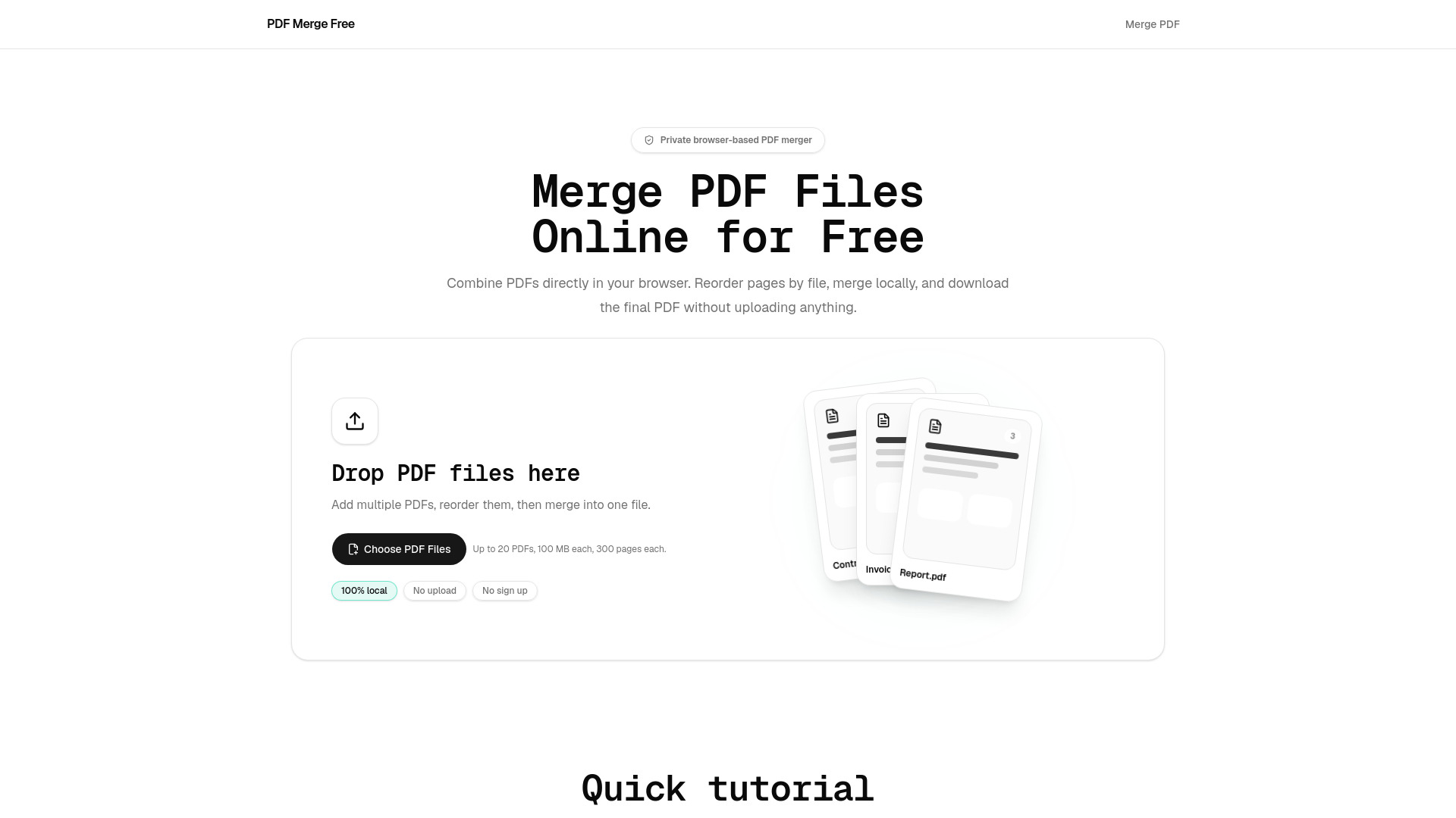 PDF Merge Free screenshot