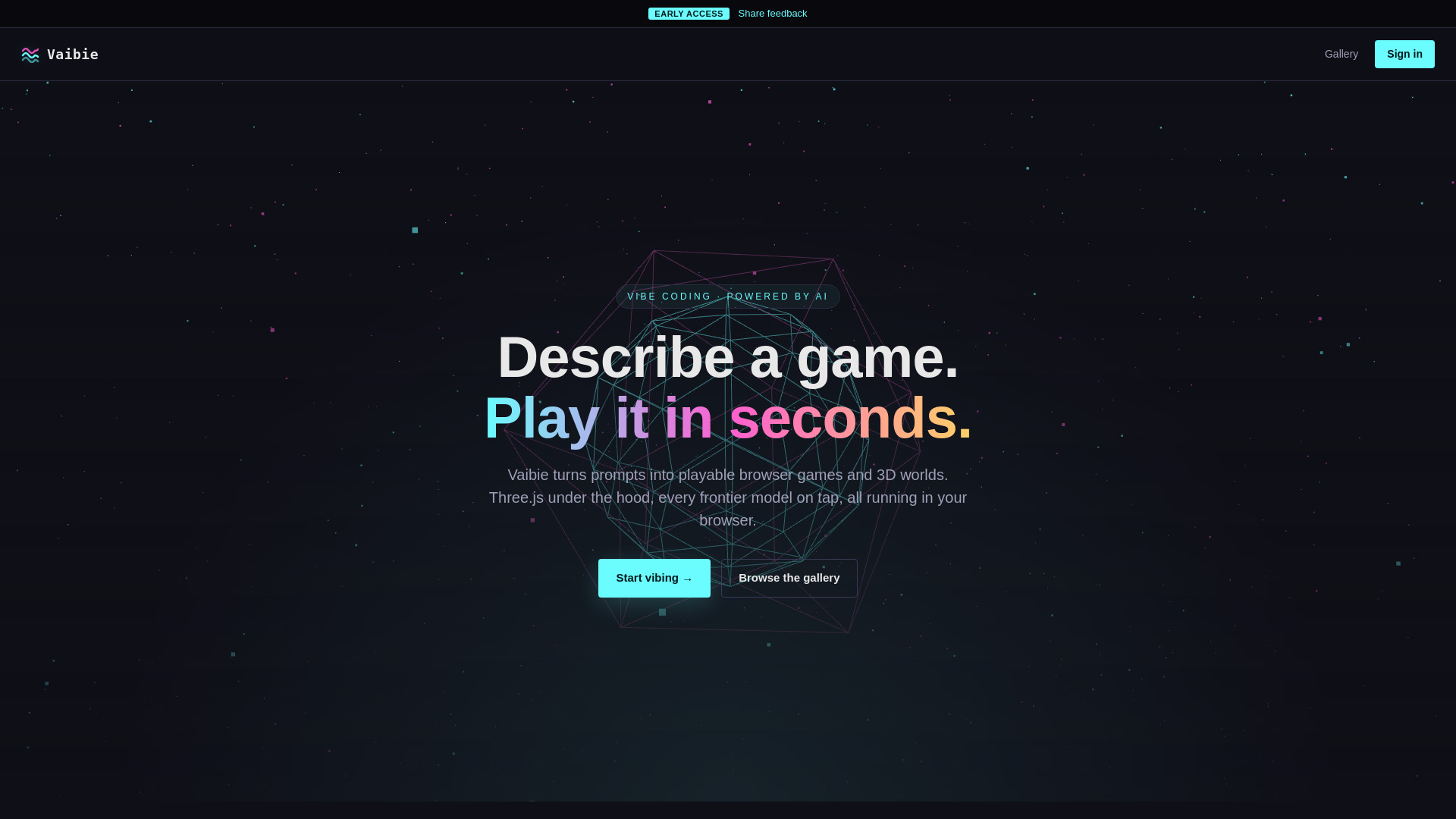 Vaibie screenshot