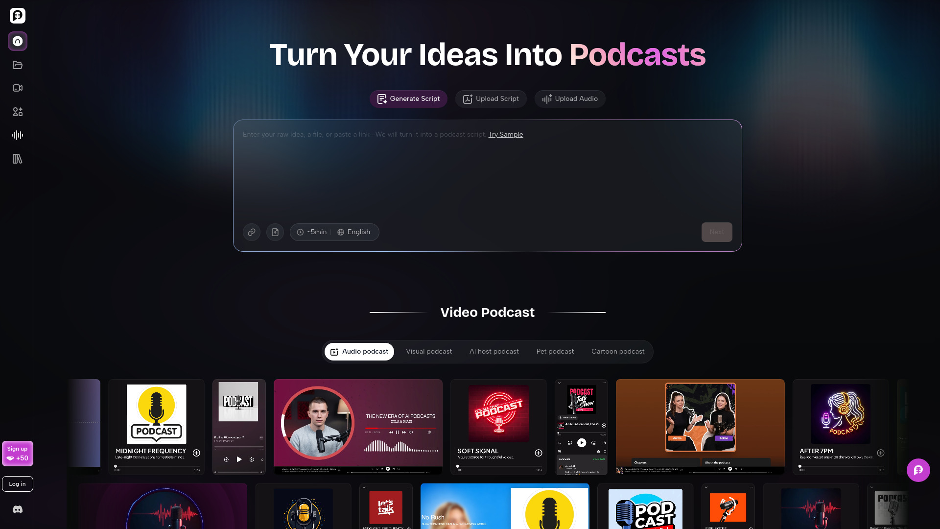 PodcastorAI screenshot