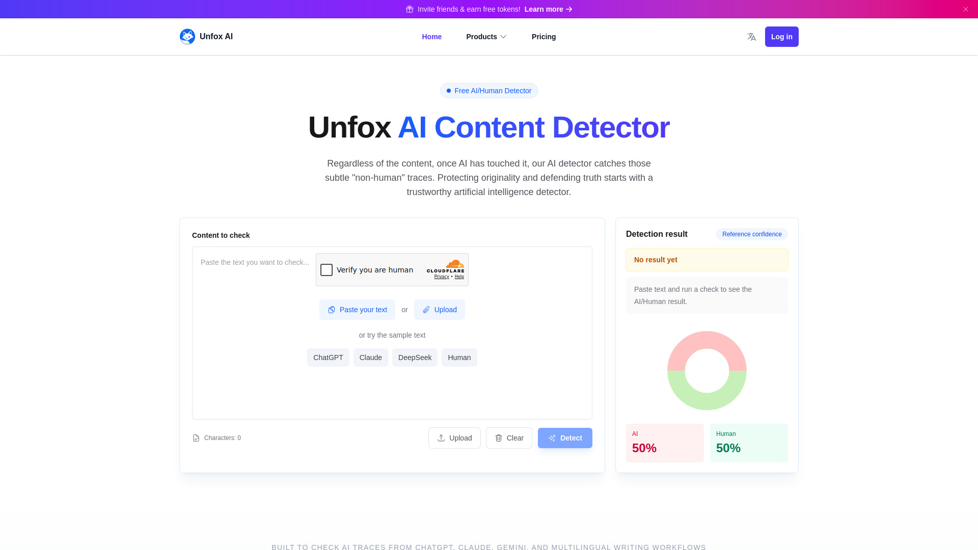 Unfox AI screenshot