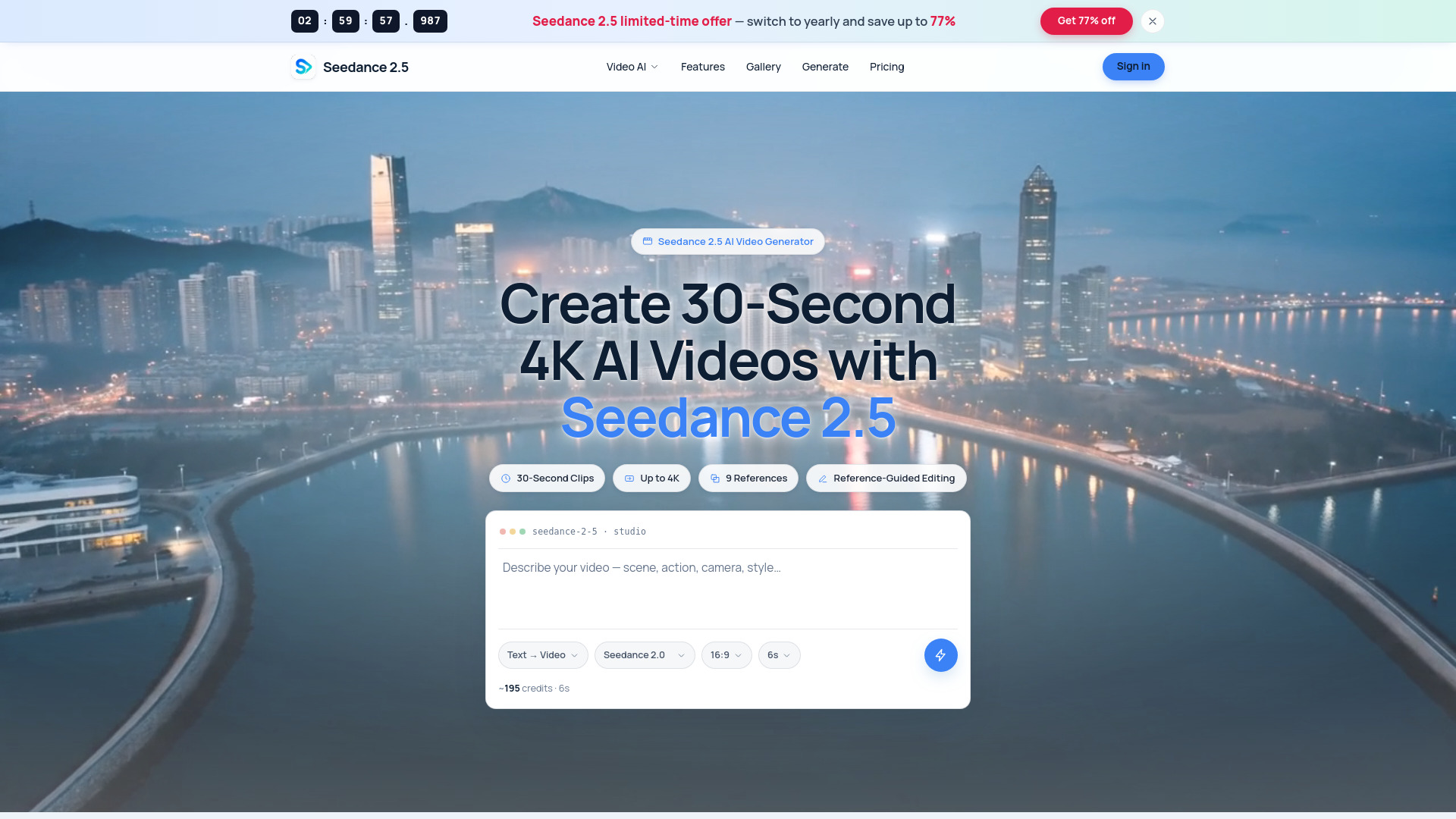 Seedance 2.5 AI screenshot