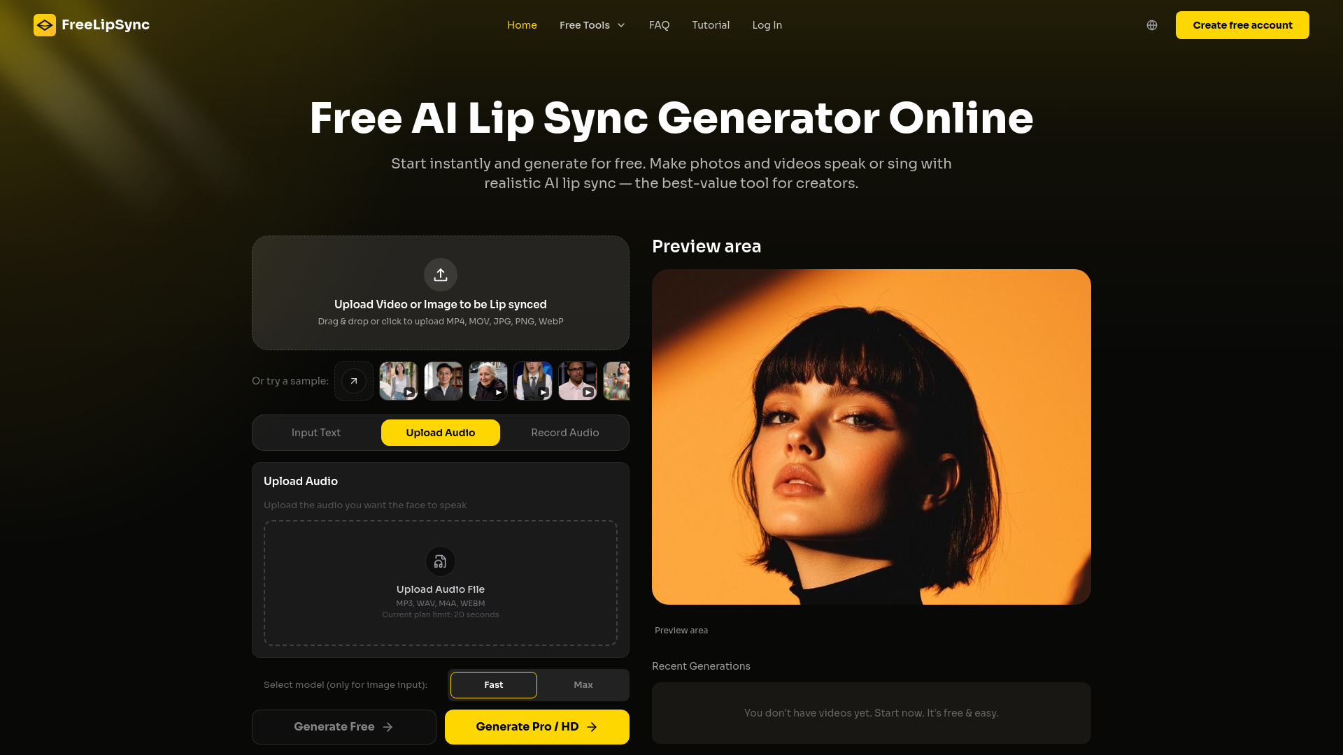 FreeLipSync screenshot