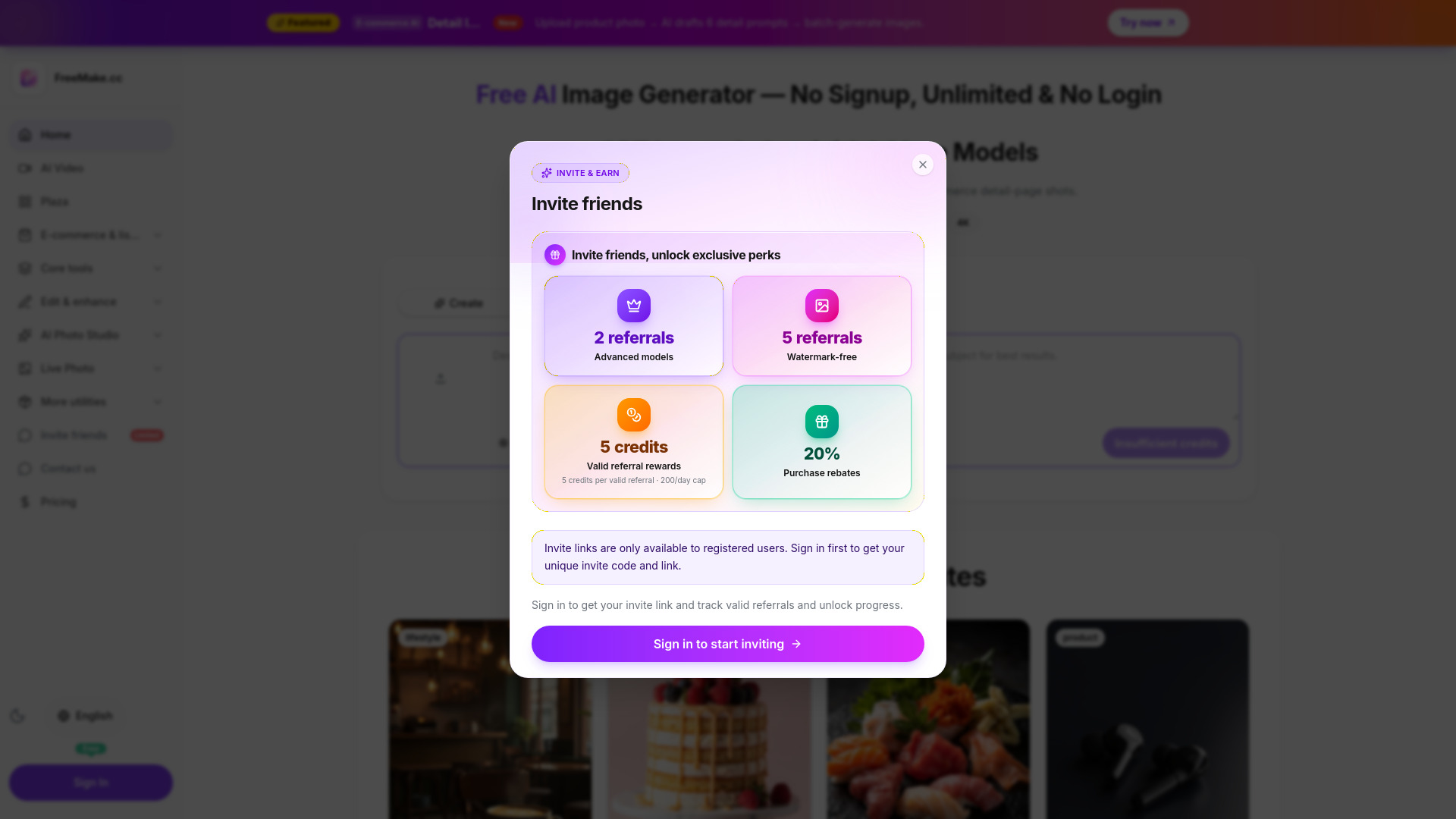 FreeMake.cc screenshot