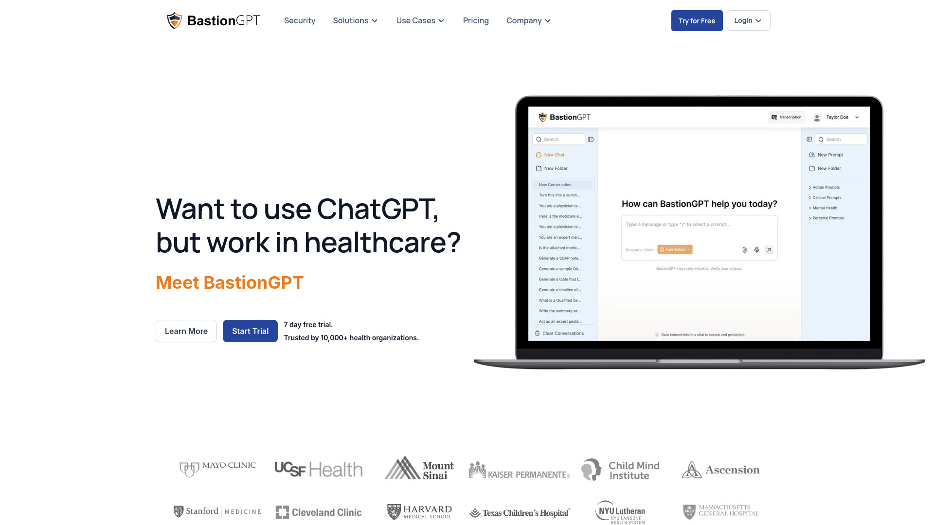 BastionGPT screenshot