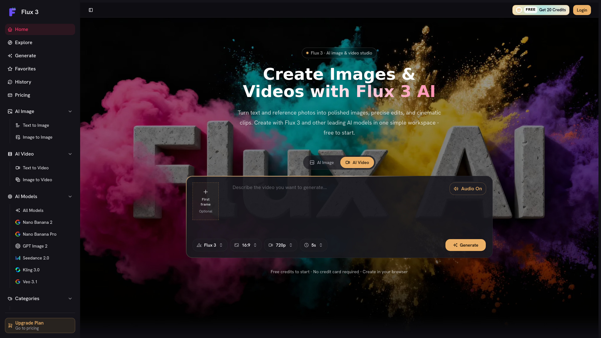 Flux 3 AI screenshot