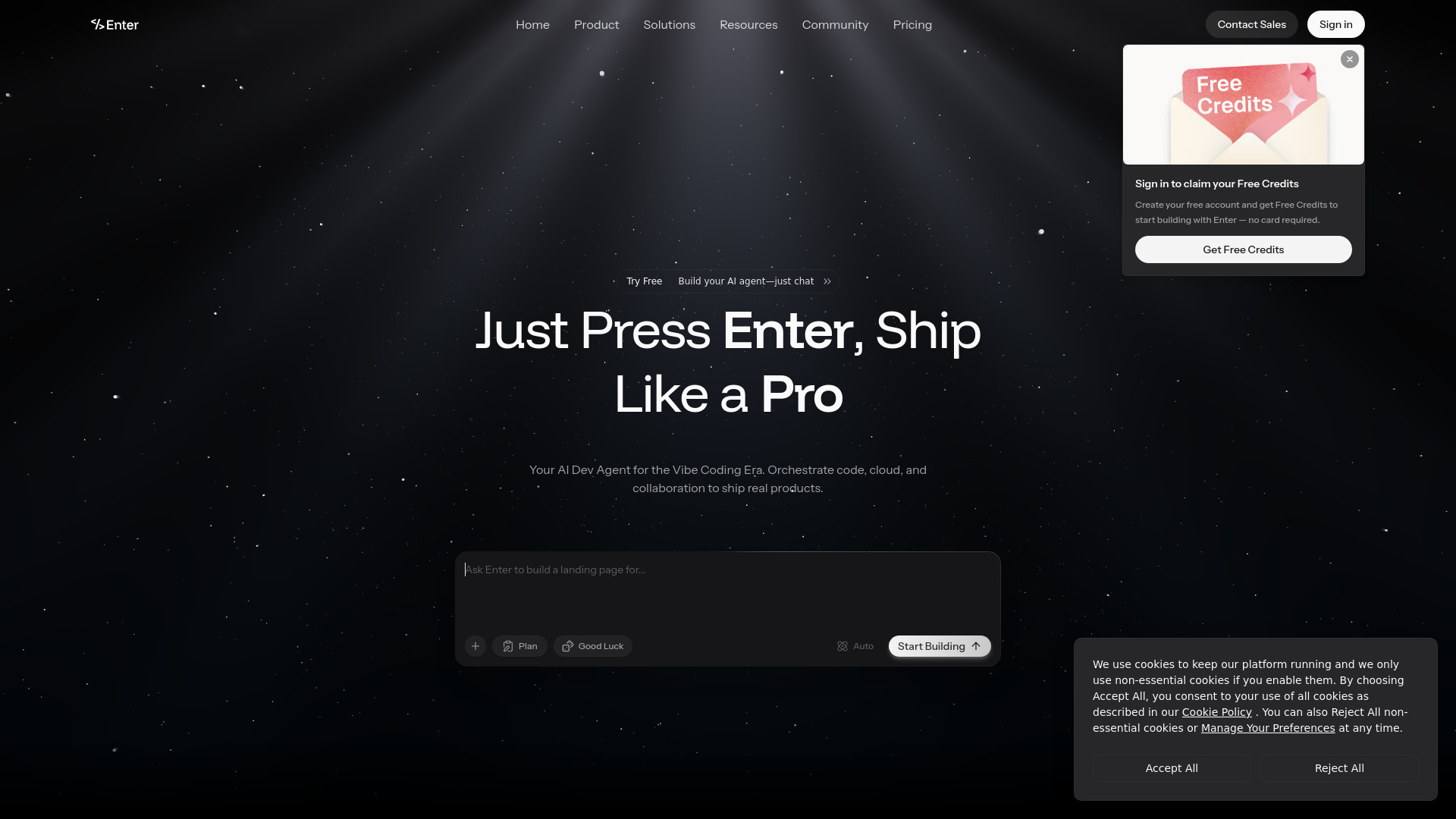 Enter Pro screenshot