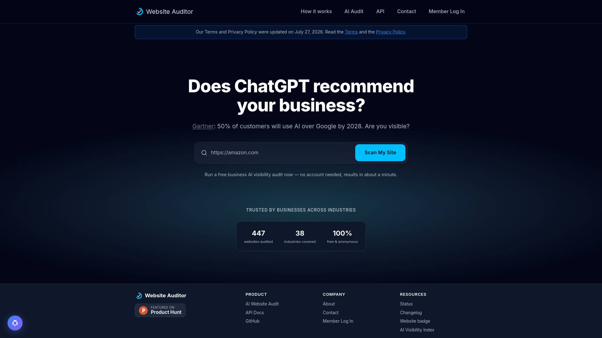 Website Auditor screenshot