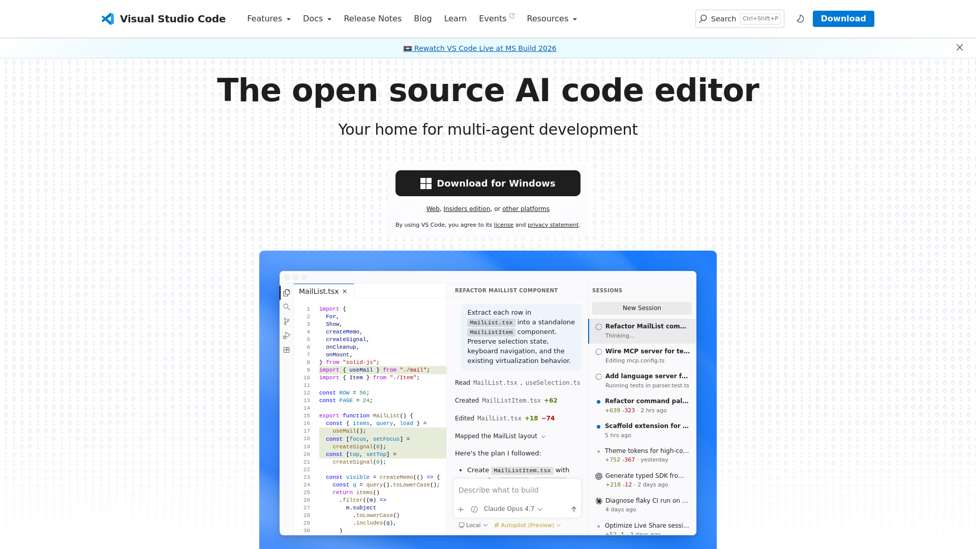 Visual Studio Code screenshot
