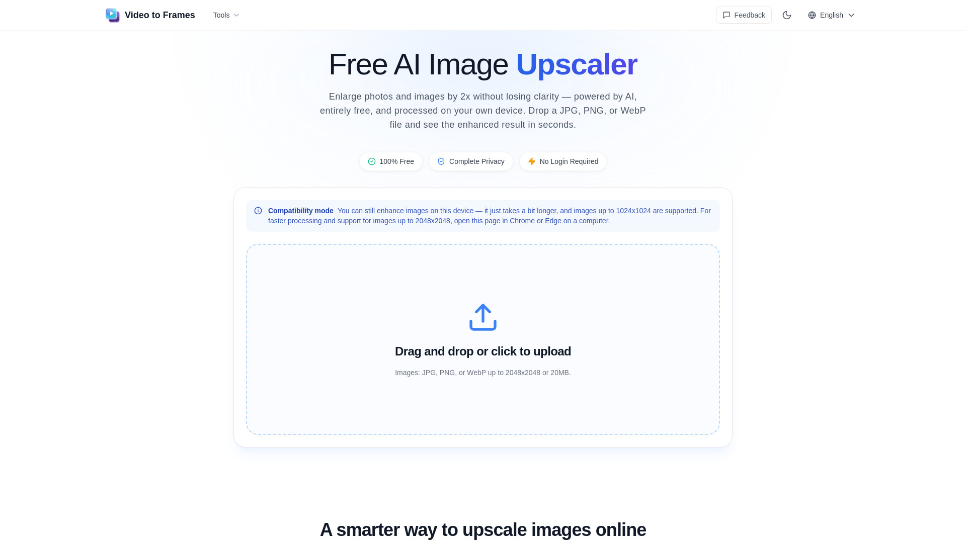 Free AI Image Upscaler screenshot