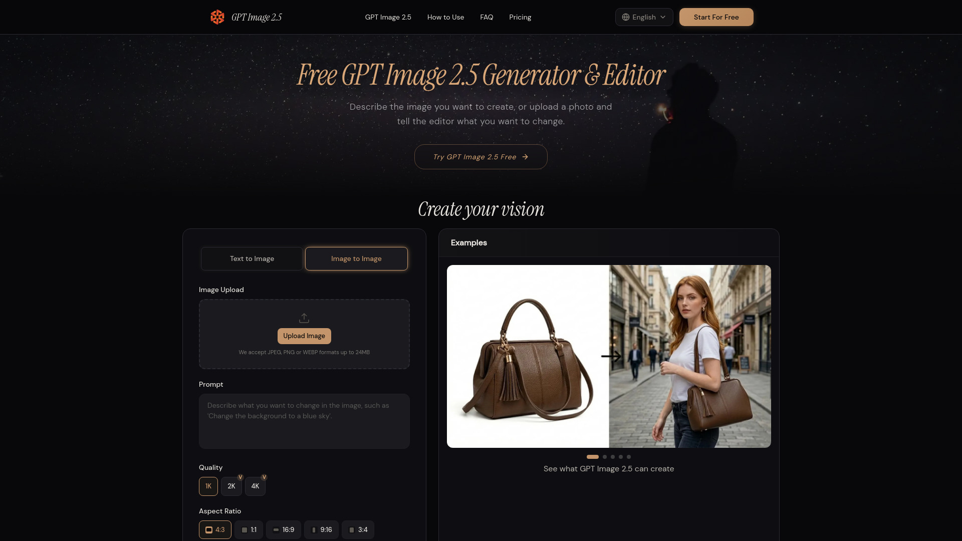 Free GPT Image 2.5 – AI Image Generator & Photo Editor screenshot