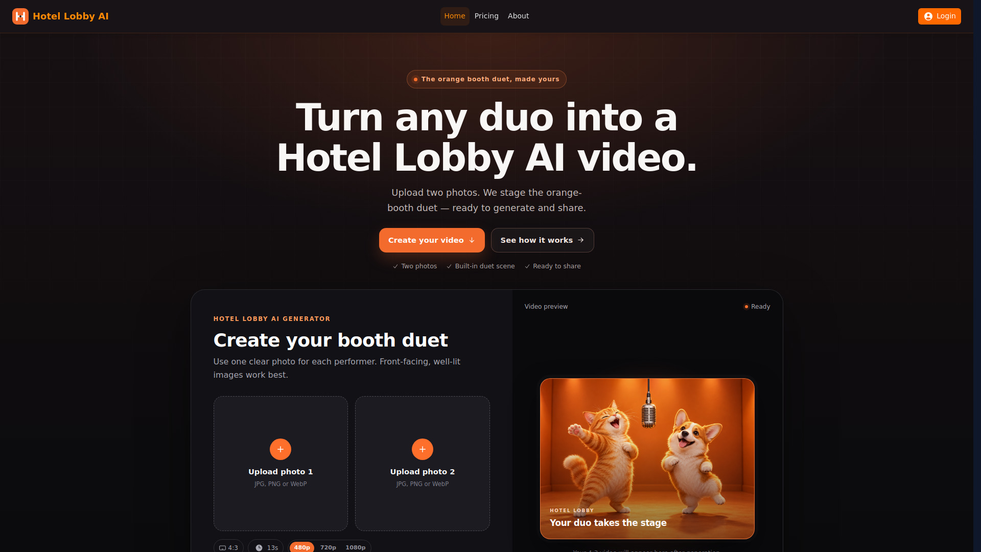Hotel Lobby AI screenshot
