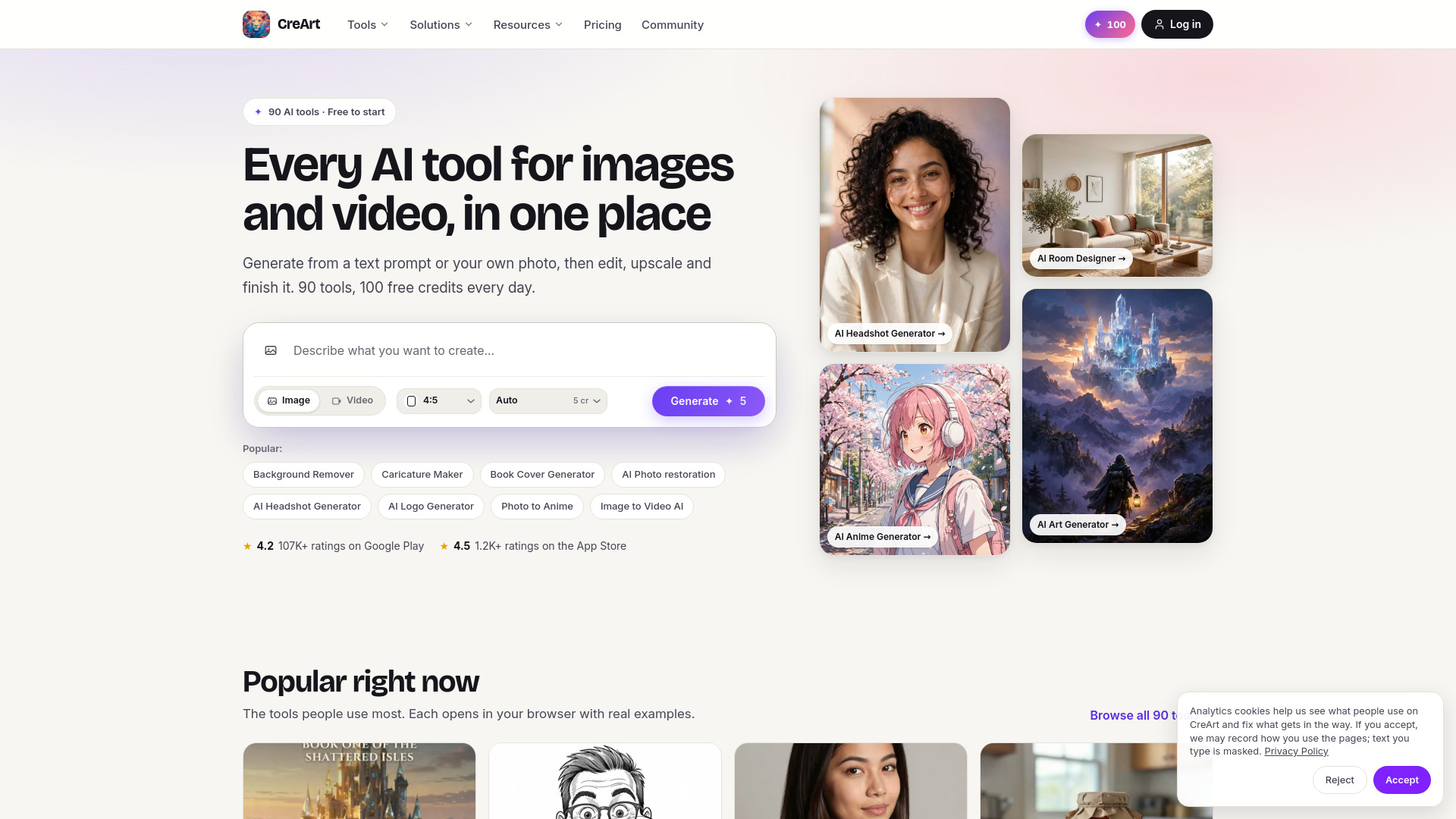 CreArt screenshot