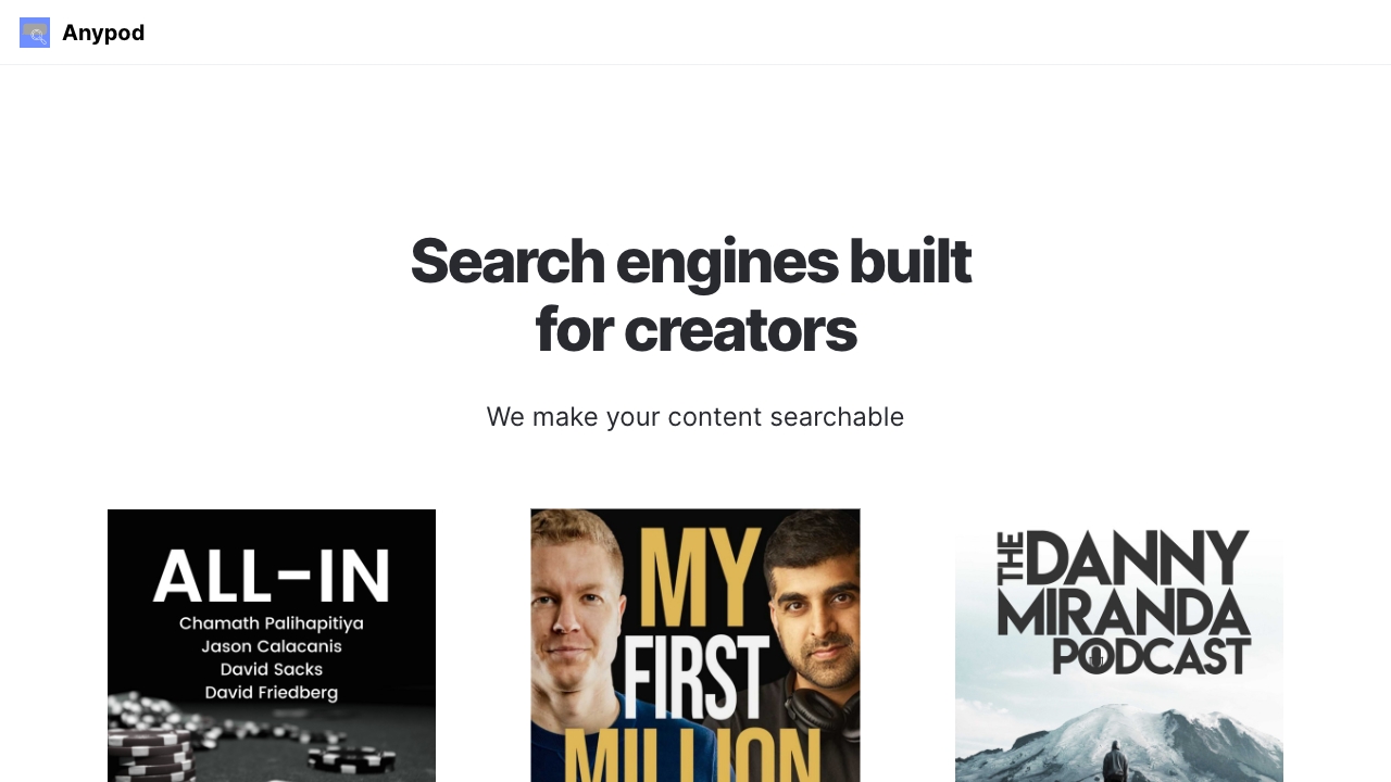 Anypod screenshot