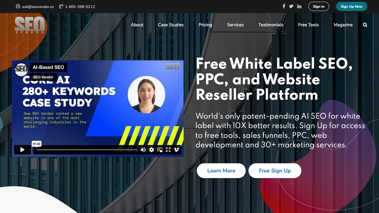 SEO Vendor screenshot