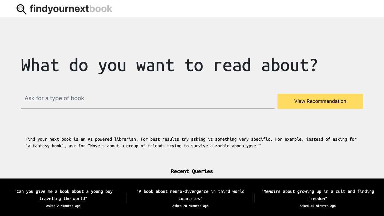 BookFindy.AI screenshot