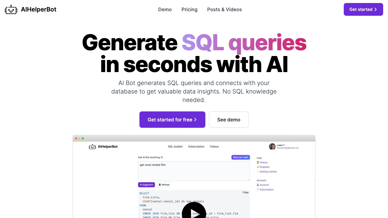 SQLAI.ai screenshot