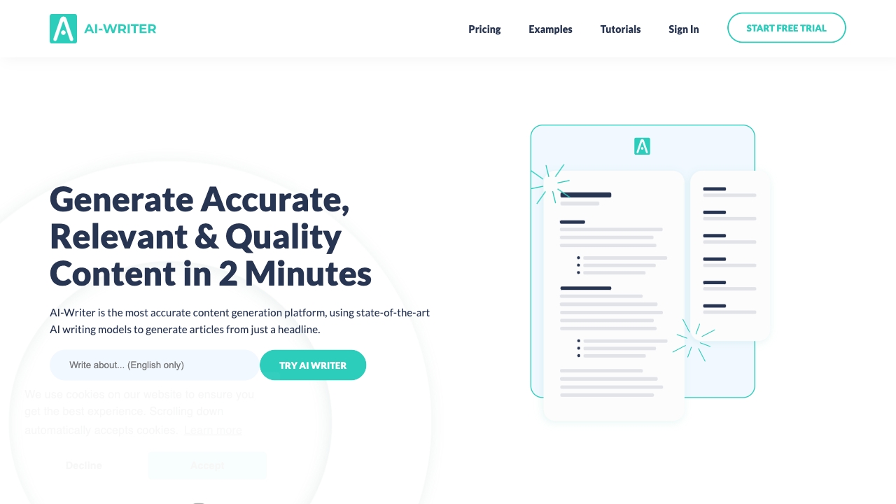 AI-Writer.com screenshot