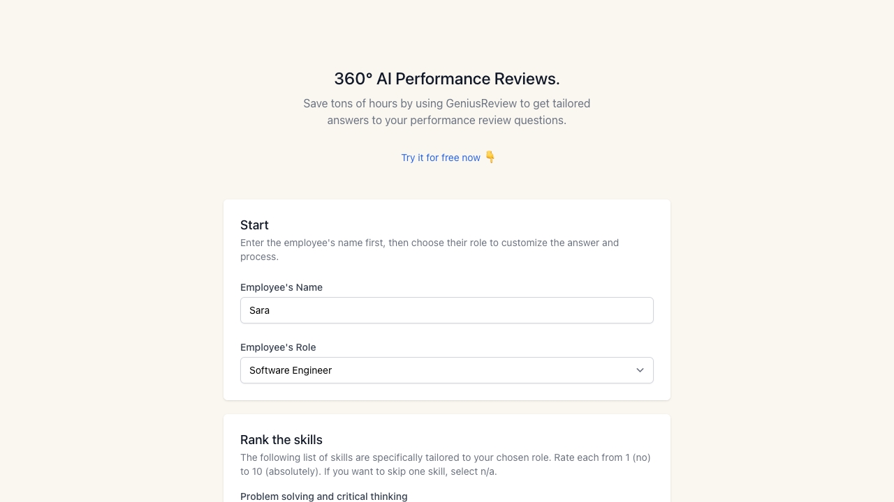 GeniusReview screenshot