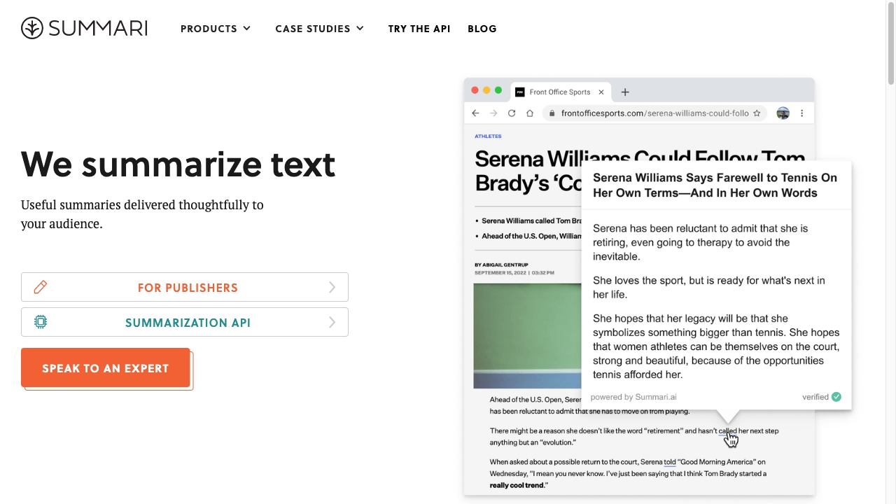 Summari screenshot
