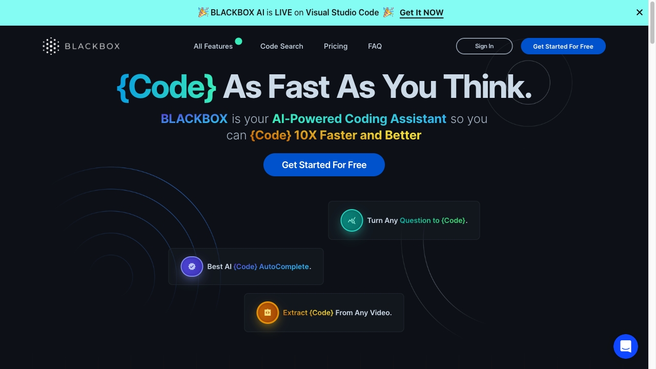 BlackBox AI screenshot