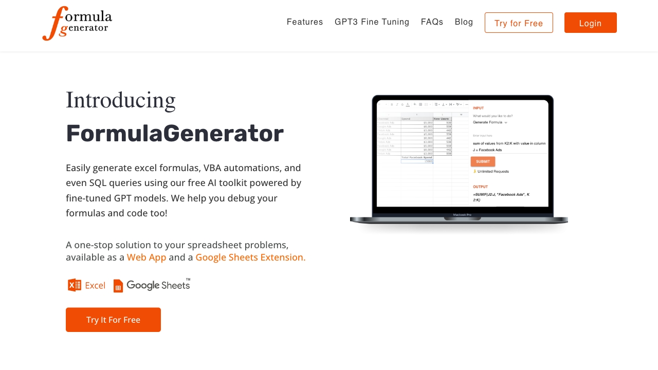 FormulaGenerator screenshot