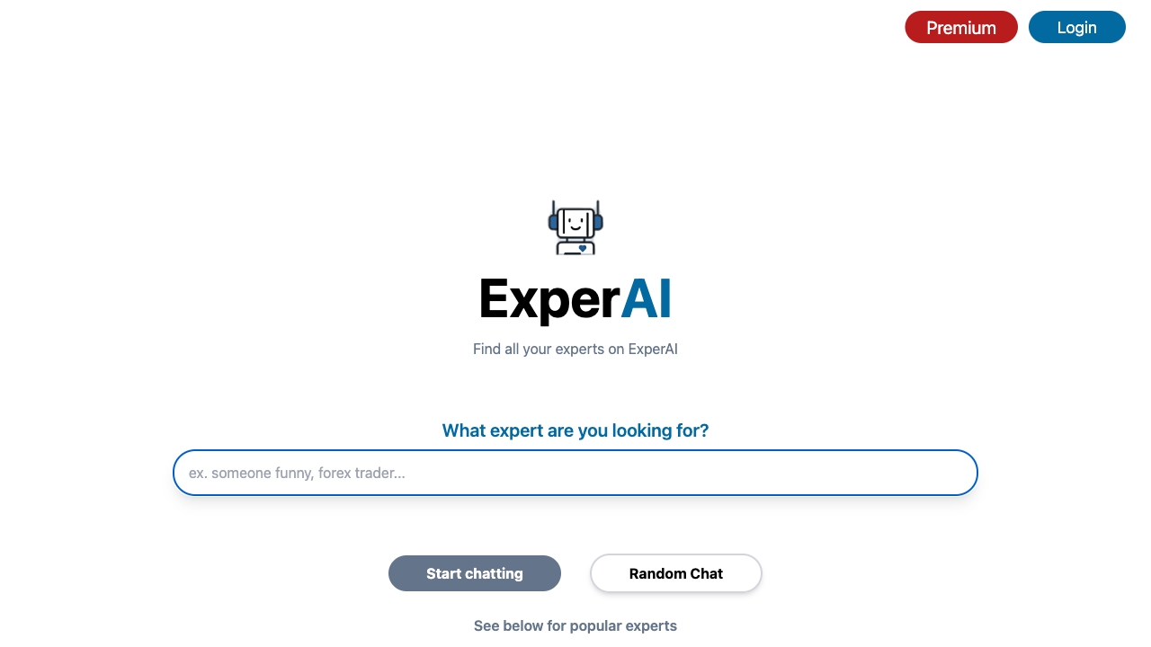ExperAI screenshot