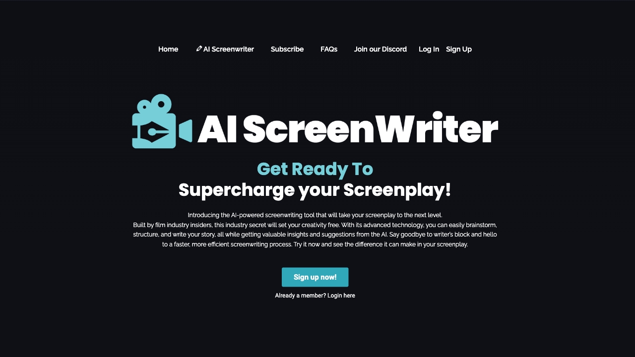 AIScreenwriter screenshot