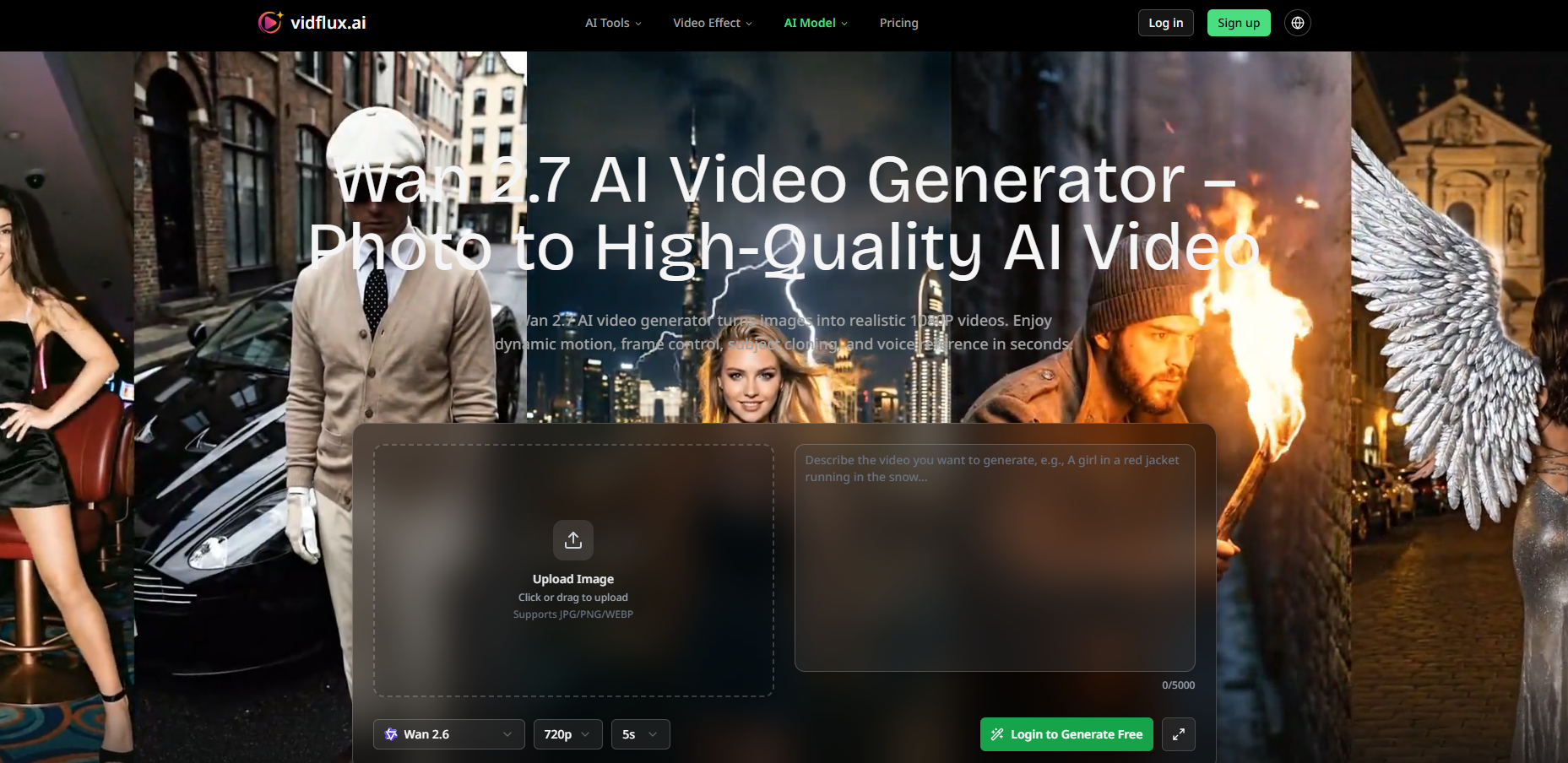 Wan 2.7 AI Video Generator screenshot