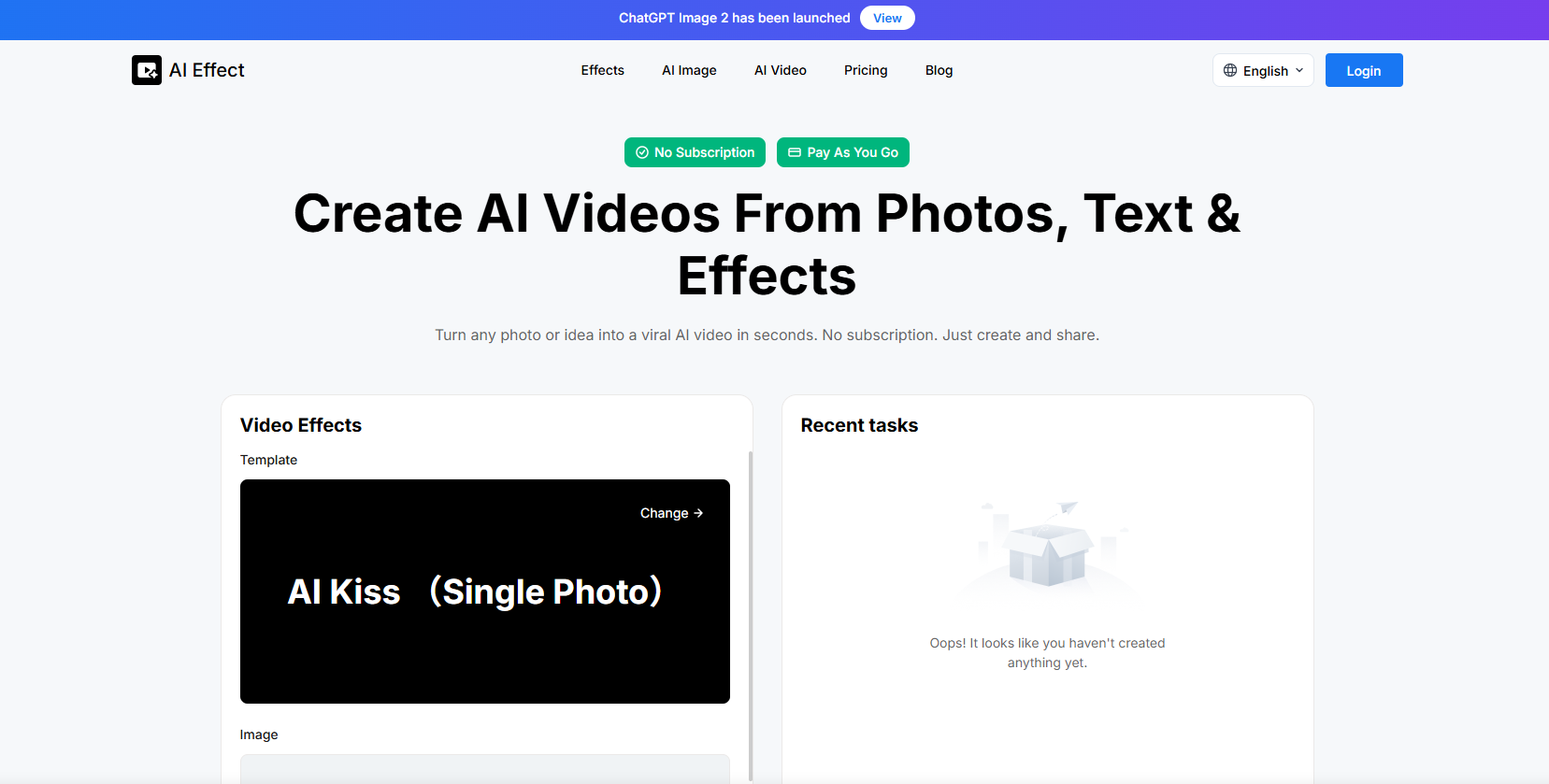 AI Effect screenshot
