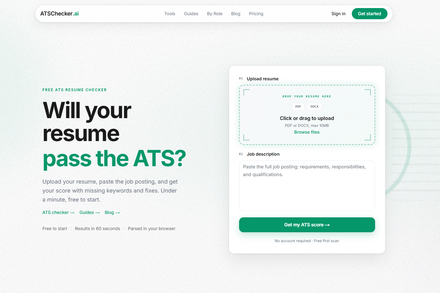 ATS Checker screenshot
