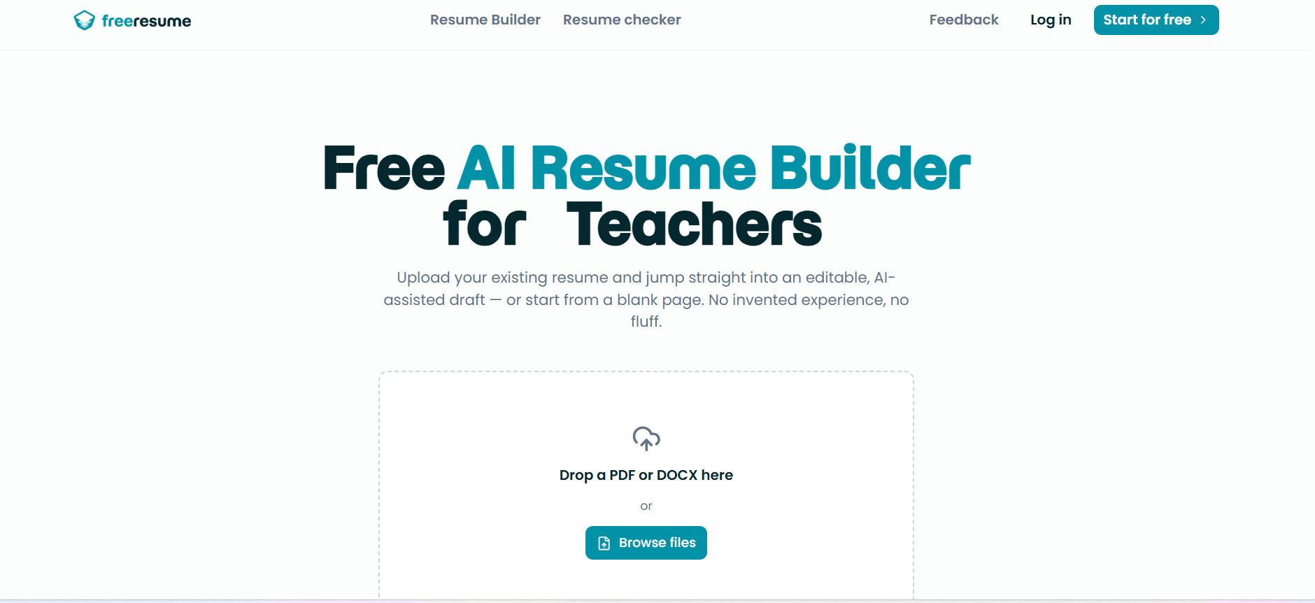 FreeResume screenshot