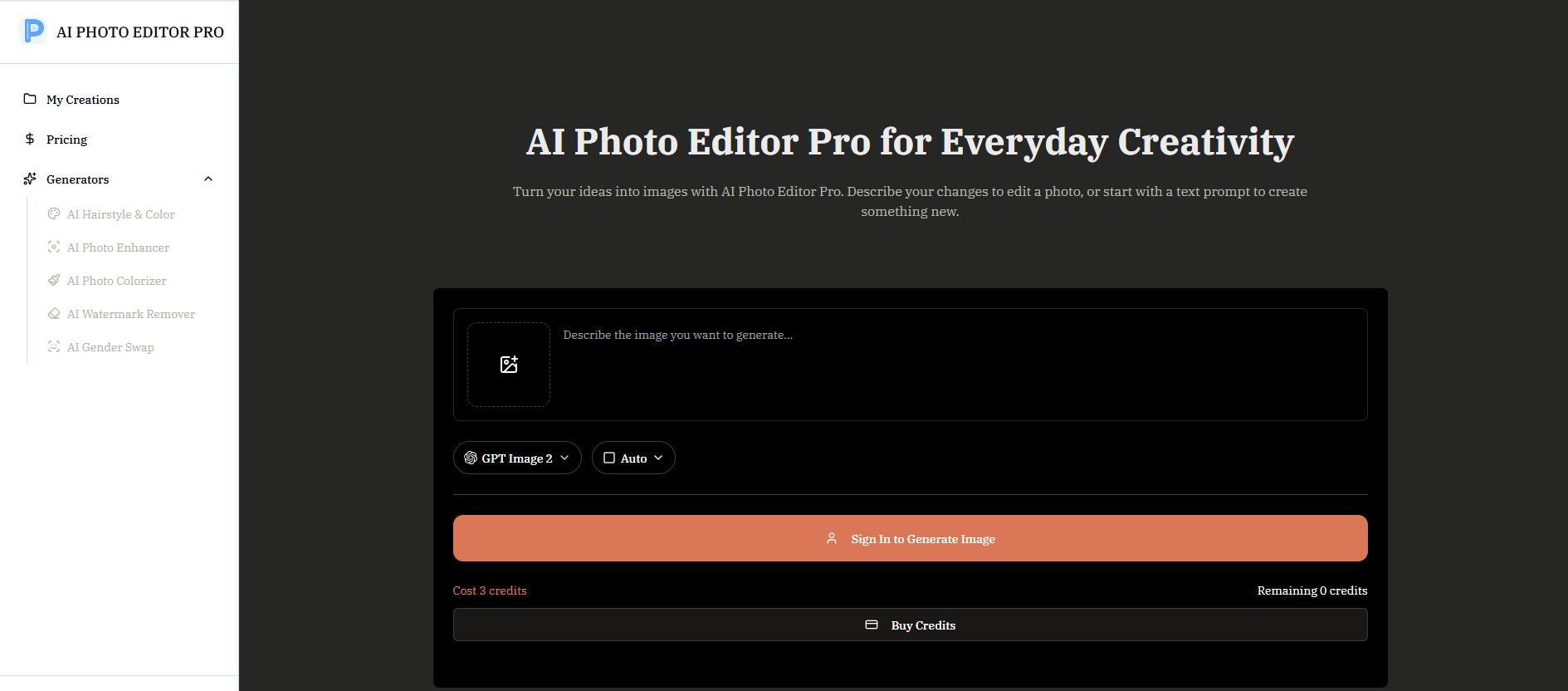 AI Photo Editor Pro screenshot