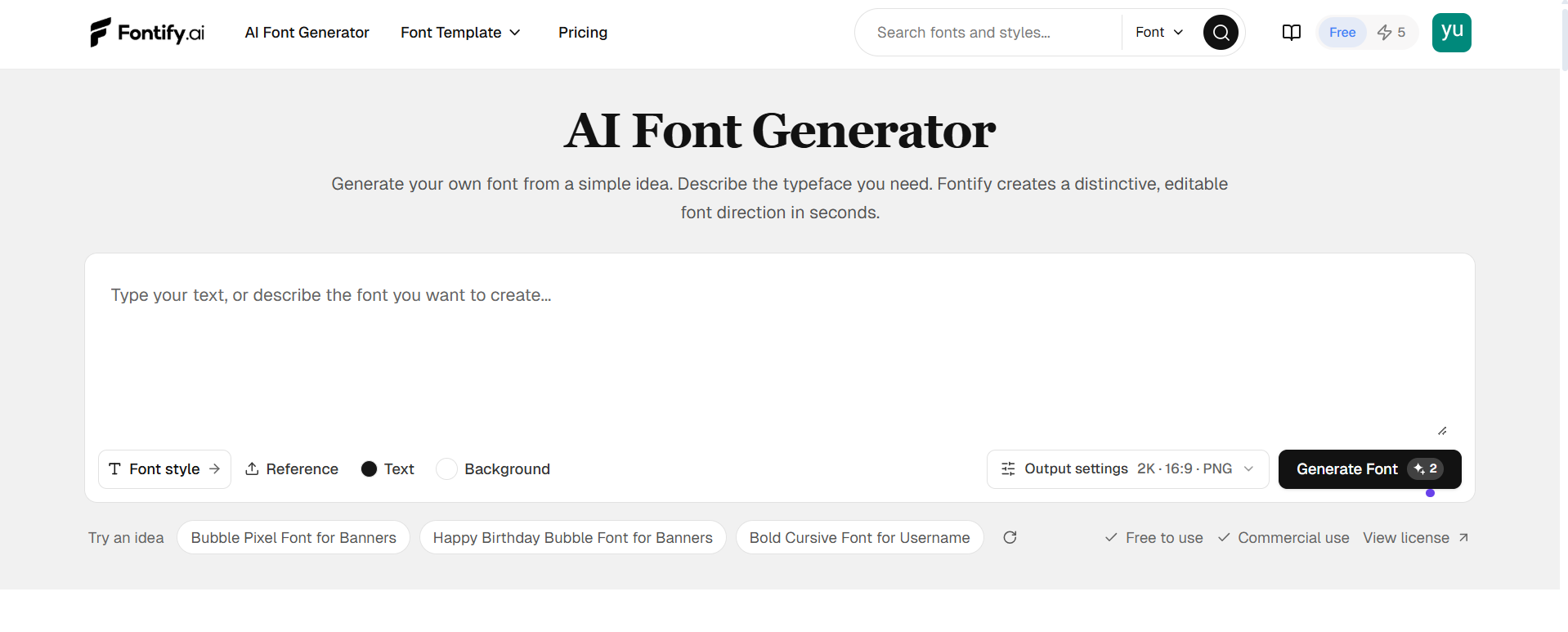 Fontify.ai screenshot